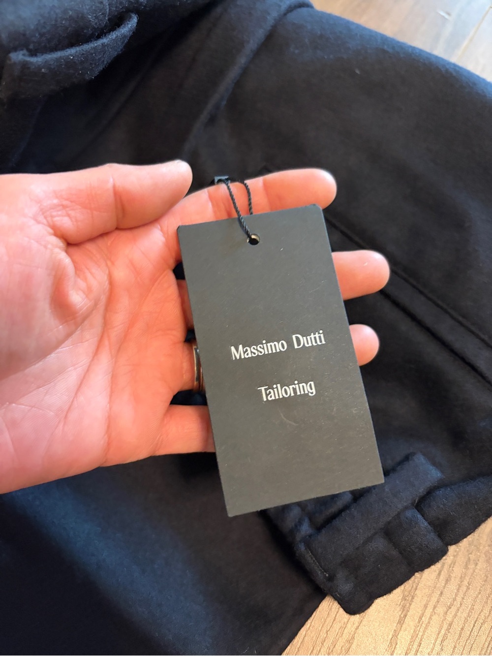Massimo Dutti Black Quilted Jacket - Brand Tag Visible